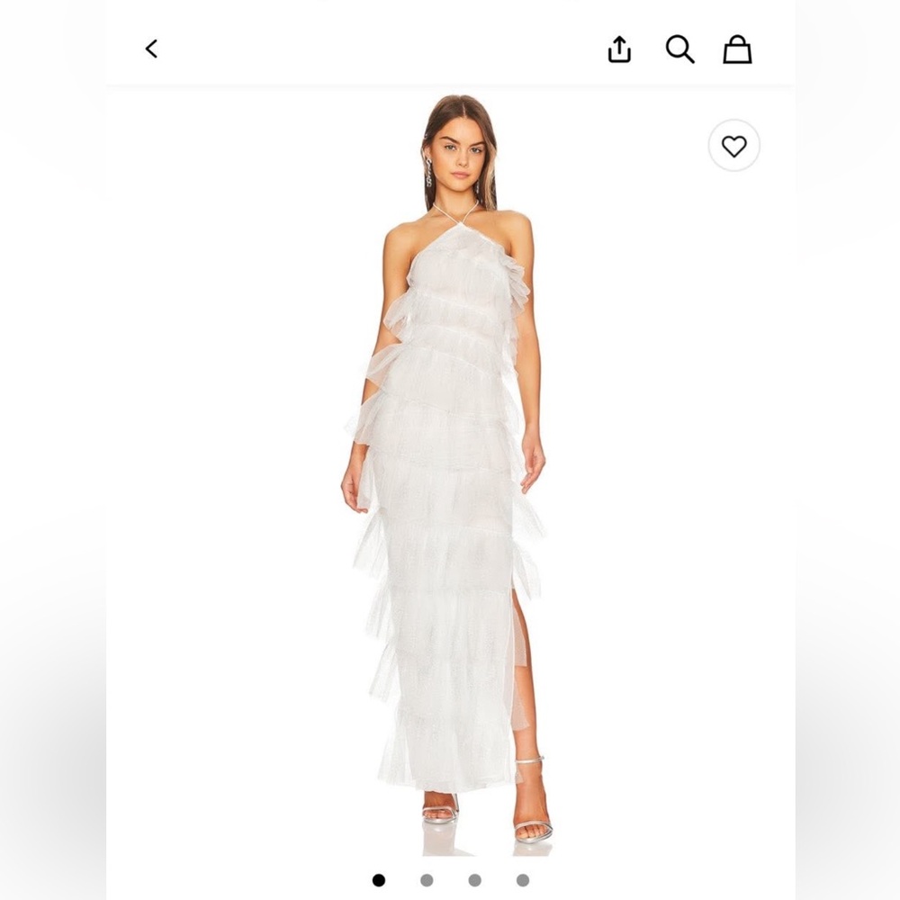 The Bar Elegant White Layered Gown